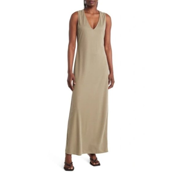 Open Edit Women's Wear Two Ways Knit Midi Dress, Olive Dusk, Size XL - Picture 1 of 4